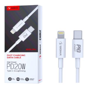 Sigma Pd 2 Type C To Lightning Fast Charging Data Cable 20w 1m 1pc, 1 Unit