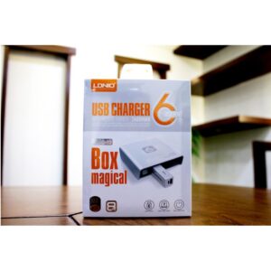 Ldnio A6802 40 W 6 Usb Ports Usb With Powerbank 2600 Mah, 1 Unit