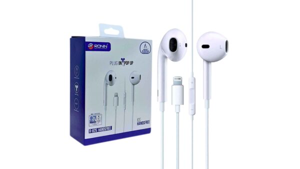 Apple Ronin R-825 Ios Handsfree Iphone Lightning Plug In Pop-up (color White) 1pc, 1 Unit