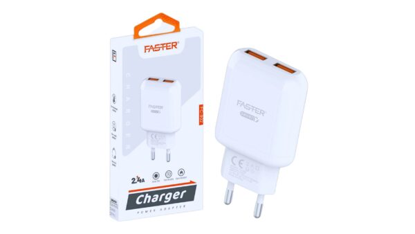 Faster Fc-902 Charger 2.4a With Type C Cable 1pc, 1 Unit