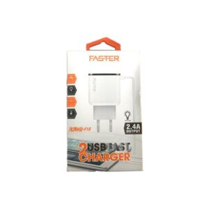 Faster 2 Usb Fast Charger Falcon-f16 1 Packet, 1 Unit