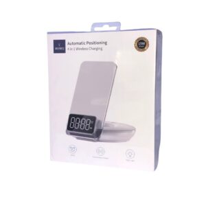 Wiwu Wireless Charger 15 Watt Alarm Night Light 4in1 M11, 1 Unit