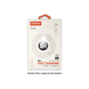 Faster Type C Cable O3 6ft Length, 1 Unit