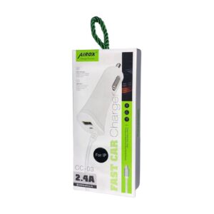 Apple Airox Iphone Car Charger 2.4a Cc-03 1 Piece, 1 Unit