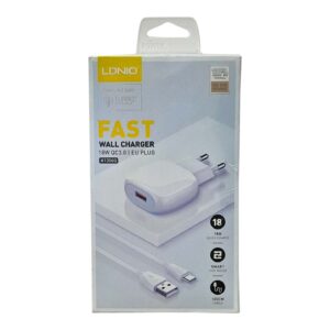 Ldnio A1306q Wall Charger 18w With Type-c Usb Cable 1pc, 1 Unit