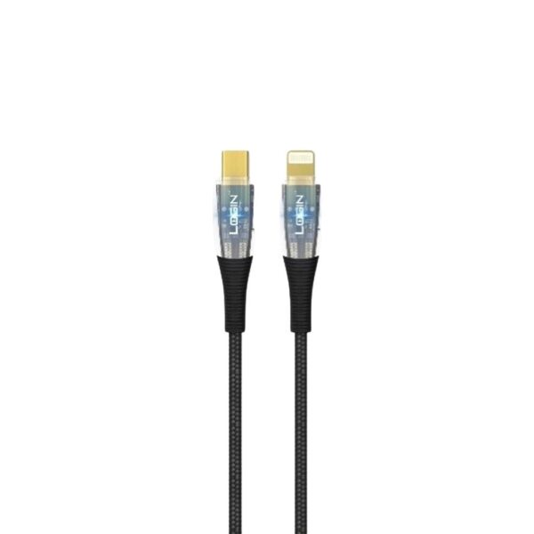 Apple Login Usbc To Lightning Super Fast Data Cable 27 Watt 1.2 Meter Led Indicator Best For Iphones Ipads Lt313 1 Piece, 1 Unit