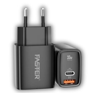 Faster Charging Adapter (usb-c 33w) (usb-a 22.5w) Pd-33w, 1 Unit