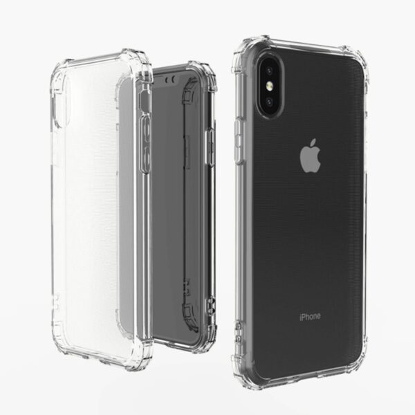 Apple Iphone X/xs Transparent Military Shockproof Case 50g, 1 Unit
