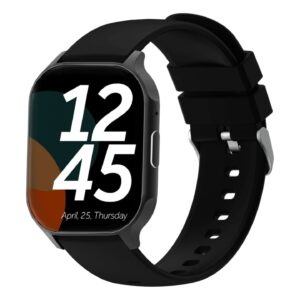Faster Nerv Watch Pro Black Bluetooth Calling 2.04 Amoled Always On Display Ip67 100+ Sports Mode 1 Piece, 1 Unit