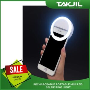 Rechargeable Portable Mini Led Selfie Ring Light 1 Piece, 1 Unit