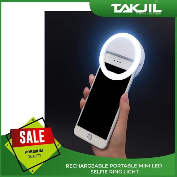Rechargeable Portable Mini Led Selfie Ring Light 1 Piece, 1 Unit