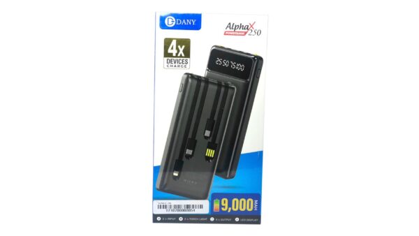 Dany Alpha X-250 Power Bank 9000mah 10w 1pc, 1 Unit