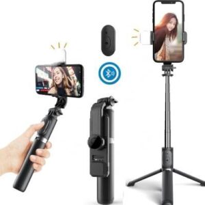 Q07 Portable Live Streaming Bluetooth Selfie Stick Tripod 1 Set 1 Piece, 1 Unit