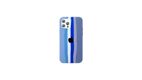 Apple Iphone 12 Pro Max Rainbow Shell Silicone Case Blue 1 Unit