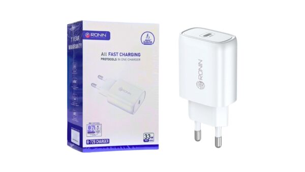 Ronin R-728 Charger Usb-c Pd 33w With Type-c To Type-c Cable 1pc, 1 Unit