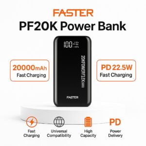 Faster PF20k Power Bank 20000mAh