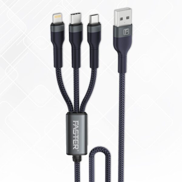 Faster 3 In 1 Cable 1 Unit
