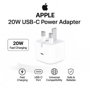 Apple 20W USB-C Power Adapter UK 3-Pin Plug